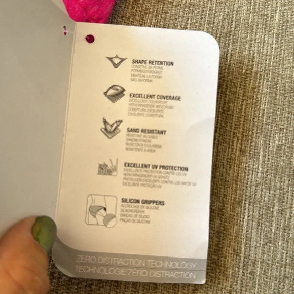 Oakley impact banded hipster hibiscus size large pink bikini bottom NWT - Picture 11 of 11